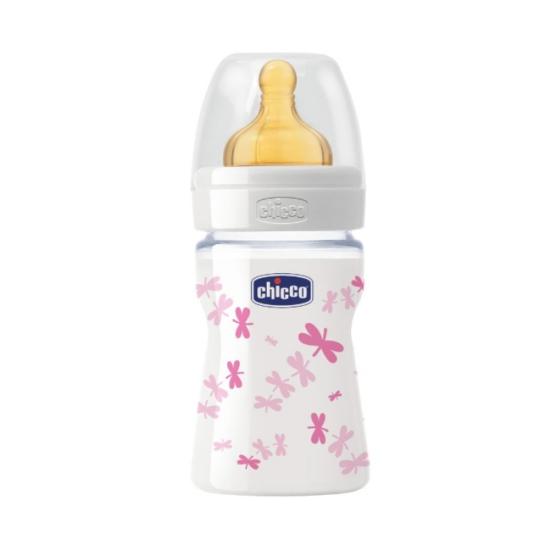 CHICCO BIBERON VETRO ROSA CAUCCIU' 150ML