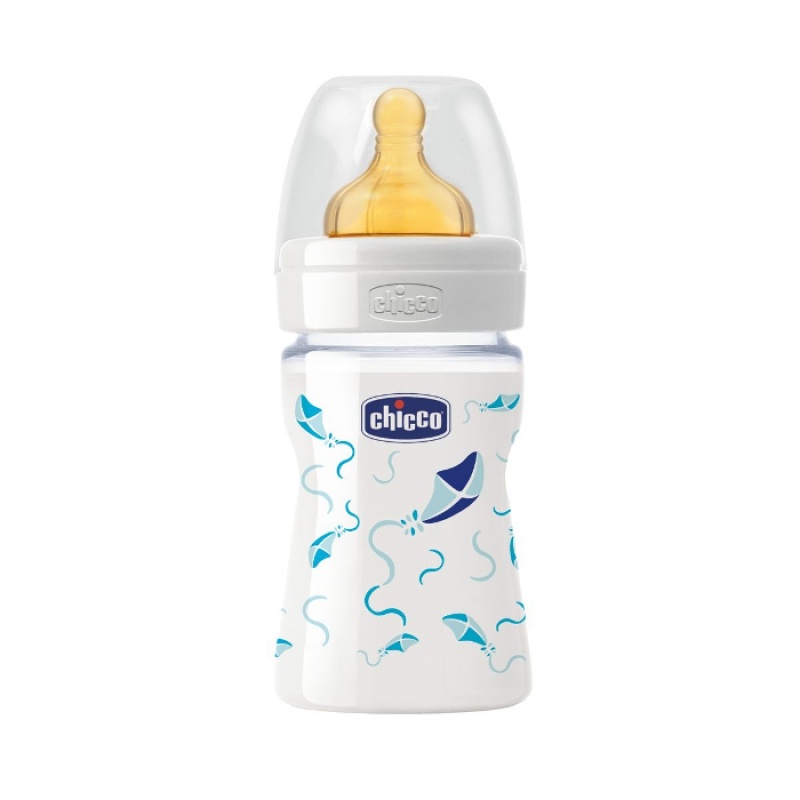 CHICCO BIBERON VETRO AZZURRO CAUCCIU' 150ML